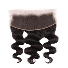 Load image into Gallery viewer, 13*4 Frontal lace Body wave High density small knots 100 human hair natural color can be bleached and dyed