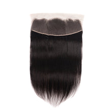 Load image into Gallery viewer, 13*4 Frontal lace Straight High density small knots 100 human hair natural color can be bleached and dyed