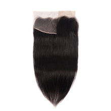 Load image into Gallery viewer, 13*4 Frontal lace Straight High density small knots 100 human hair natural color can be bleached and dyed