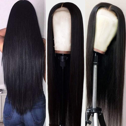 Bex 10A Lace Front Wigs Human Hair with Baby Hair Pre Plucked Bleached Knots Remy Brazilian Straight Lace Wigs for Black Women Natural Color